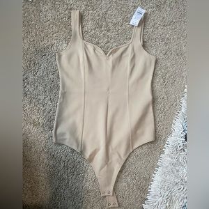 Abercrombie Ponte Corset Sweetheart Bodysuit